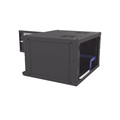 Gabinete de Pared Fijo, Puerta Perforada, Rack 19" de 6 UR (600 x 355 x 523 mm)(An x Al x Prof.)