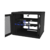 Gabinete de Pared Fijo, Puerta Perforada, con Rack de 19in, 9 Unidades de Rack