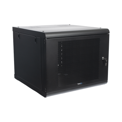 Gabinete de Pared con Puerta Perforada, 635mm de Profundidad, 9U Rack de 19'', Acero Reforzado