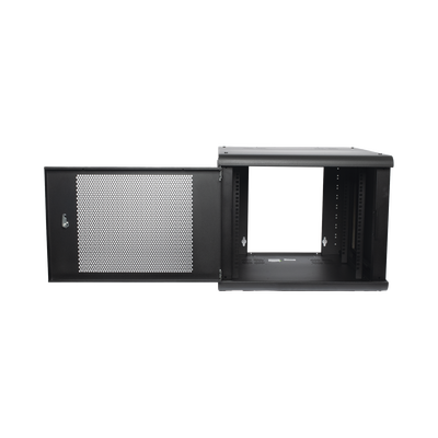 Gabinete de Pared con Puerta Perforada, 635mm de Profundidad, 9U Rack de 19'', Acero Reforzado