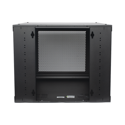 Gabinete de Pared con Puerta Perforada, 635mm de Profundidad, 9U Rack de 19'', Acero Reforzado