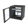 Gabinete para Montaje en Pared Cuerpo Fijo, con 12 Unidades de Rack, de 19in, Puerta de Cristal Templado, Fabricado en Acero