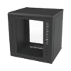 Gabinete para Montaje en Pared Cuerpo Fijo, con 12 Unidades de Rack, de 19in, Puerta de Cristal Templado, Fabricado en Acero