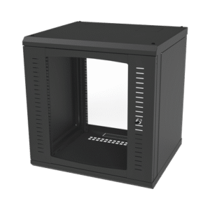 Gabinete para Montaje en Pared Cuerpo Fijo, con 12 Unidades de Rack, de 19in, Puerta de Cristal Templado, Fabricado en Acero