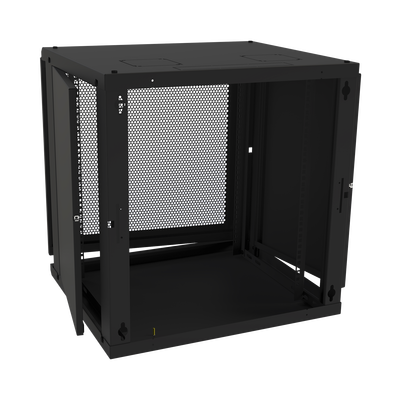 Gabinete de Pared Fijo, Puerta Perforada, Rack 19in, de 12 Unidades de Rack