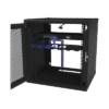 Gabinete de Pared Fijo, Puerta Perforada, Rack 19in, de 12 Unidades de Rack