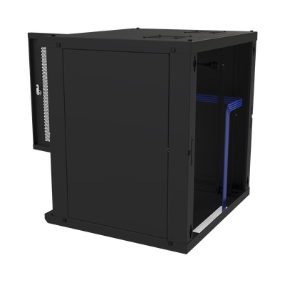 Gabinete de Pared Fijo, Puerta Perforada, Rack 19in, de 12 Unidades de Rack