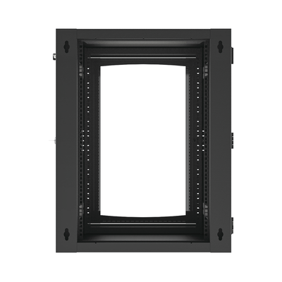 Gabinete Abatible de Pared (Con Marco Trasero) con Rack 19" de 16 Unidades. Ventana de Cristal Templado. Gabinete Abatible de Pared (Con Marco Trasero) con Rack 19" de 16 Unidades. Ventana de Cristal Templado.
