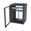 Gabinete para Montaje en Pared, Puerta de Cristal Templado, Cuerpo Fijo con Rack 19" de 16 Unidades