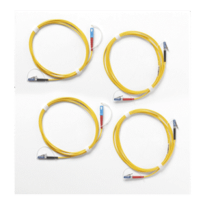 Kit de Cables de Referencia de Comprobación Monomodo CertiFiber® Pro, Para Fibras con Conectores LC (2 SC/LC Metálico, 2 LC/LC Metálico), de 2 Metros