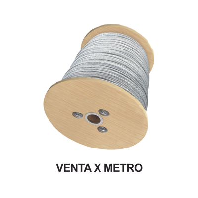 Cable de Retenida de 1/8" de Acero Galvanizado 7 Hilos (Venta por Metro).