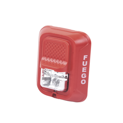 Lámpara Estroboscópica para Montaje en Pared, Color Rojo, Nivel de Candelas Seleccionable, Nuevo Diseño Moderno y Elegante y Menor Consumo de Corriente