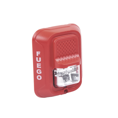 Lámpara Estroboscópica para Montaje en Pared, Color Rojo, Nivel de Candelas Seleccionable, Nuevo Diseño Moderno y Elegante y Menor Consumo de Corriente