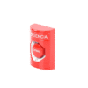 Botón de Emergencia, Texto en Español, Color Rojo, Acción Mantenida, Girar para Restablecer y LED Multicolor