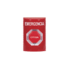 Botón de Emergencia, Texto en Español, Color Rojo, Acción Mantenida, Girar para Restablecer y LED Multicolor