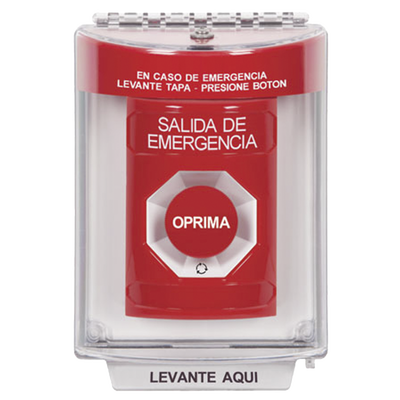 Botón Multipropósito, Salida De Emergencia, Girar Para Reset, Bocina Integrada, Español, Cubierta De Policarbonato, 2 Relevadores NO/NC, Interior/exterior Botón Multipropósito, Salida De Emergencia, Girar Para Reset, Bocina Integrada, Español, Cubierta De Policarbonato, 2 Relevadores NO/NC, Interior/exterior