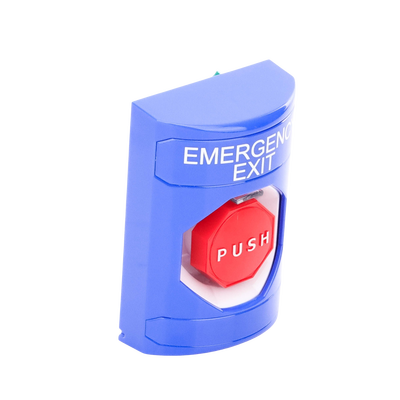 Botón De Salida De Emergencia Con Bocina De Advertencia Integrada, Interior/Exterior, Texto En Ingles, Tapa Protectora De Policarbonato Súper Resistente, Neumático Botón De Salida De Emergencia Con Bocina De Advertencia Integrada, Interior/Exterior, Texto En Ingles, Tapa Protectora De Policarbonato Súper Resistente, Neumático