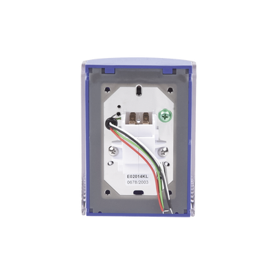 Botón Multipropósito, Color Azul, De Superficie, Con Tapa De Policarbonato, Con Bocina Pre Alarma, Solo Interior, Llave Para Restablecer, Texto De Emergencia, Español Botón Multipropósito, Color Azul, De Superficie, Con Tapa De Policarbonato, Con Bocina Pre Alarma, Solo Interior, Llave Para Restablecer, Texto De Emergencia, Español