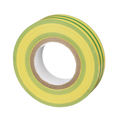 Cinta Eléctrica STRONGHOLD para Aislar, de PVC, Uso Construcción General en Tierras Físicas, Grosor de 0.13 mm (5 mil), Ancho de 19.05 mm, y 20.12 m de Largo, Color Amarillo/Verde.