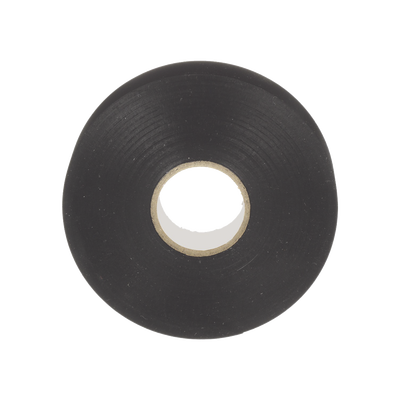 Cinta Eléctrica STRONGHOLD para Aislar, de PVC, Uso Profesional en Construcción Eléctrica, Grosor 0.18mm (7 mil), Ancho 19mm, y 20m Largo, Color Negro.