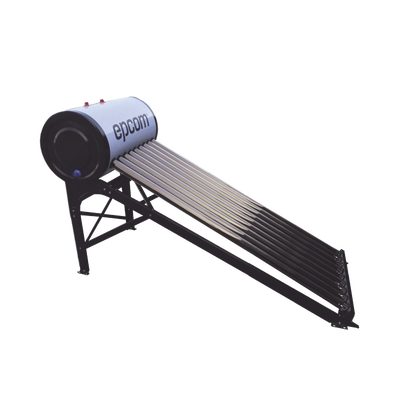 Bóiler Solar de 90L, Baja Presión con 9 Tubos de Vacío de Mayor Resistencia y Termotanque Inoxidable de Grado Alimenticio, Resistentes a Granizo de Hasta 25 mm/ l , Incluye Anodo de Magnesio