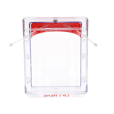 Cubierta Protectora Serie Stopper II® De Policarbonato Super Resistente, Montaje Empotrado, Texto En Inglés, Sin Bocina