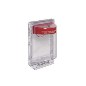 Protector de Policarbonato Súper Resistente para Palanca de Incendio Texto en Español Protector de Policarbonato Súper Resistente para Palanca de Incendio Texto en Español