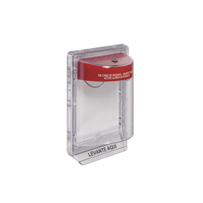 Protector de Policarbonato Súper Resistente para Palanca de Incendio Texto en Español