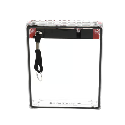 Cubierta Universal Transparente, de Bajo Perfil, Texto de Incendio en Español, Notificación Audible y Visible