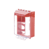 Cubierta Universal De Montaje Superficial, Con Espaciador 1.46", Serie Universal Stopper® Texto De Incendio En Español