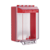 Cubierta Universal De Montaje Superficial, Con Espaciador 1.46", Serie Universal Stopper® Texto De Incendio En Español