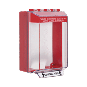 Cubierta Universal De Montaje Superficial, Con Espaciador 1.46", Serie Universal Stopper® Texto De Incendio En Español Cubierta Universal De Montaje Superficial, Con Espaciador 1.46", Serie Universal Stopper® Texto De Incendio En Español