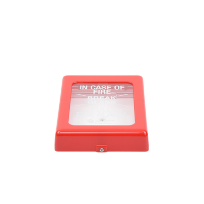 Protector Con Cristal, Rómpase En Caso De Incendio Para Estaciones De Jalón, Texto En Ingles