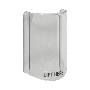 Cubierta Protectora De Policarbonato, Súper Resistente, Sin Sonido, Texto En Ingles, Para Botones Multiusos Serie Stopper® Station De STI Cubierta Protectora De Policarbonato, Súper Resistente, Sin Sonido, Texto En Ingles, Para Botones Multiusos Serie Stopper® Station De STI