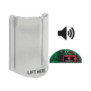 Cubierta Protectora De Policarbonato, Súper Resistente, Con Sonido, Texto En Ingles, Para Botones Multiusos Serie Stopper® Station De STI Cubierta Protectora De Policarbonato, Súper Resistente, Con Sonido, Texto En Ingles, Para Botones Multiusos Serie Stopper® Station De STI