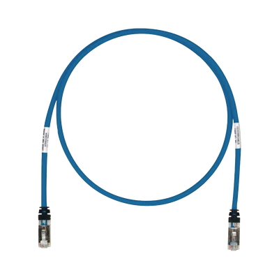 Patch Cord Cat6A, Blindado S/FTP, CM/LS0H, 10 m, Color Azul
