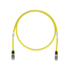 Patch Cord Cat6A, Blindado S/FTP, CM/LS0H, 13ft, Color Amarillo