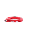 Patch Cord Cat6A, Blindado S/FTP, CM/LS0H, 25ft, Color Rojo