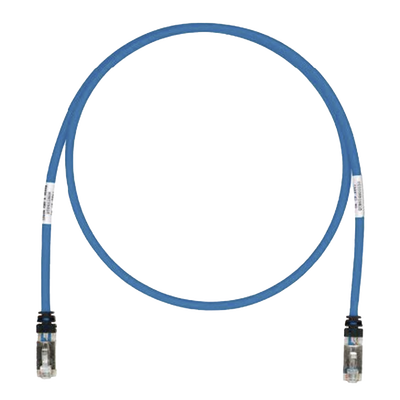 Patch Cord Cat6A, Blindado S/FTP, CM/LS0H, 2 m., Color Azul Patch Cord Cat6A, Blindado S/FTP, CM/LS0H, 2 m., Color Azul