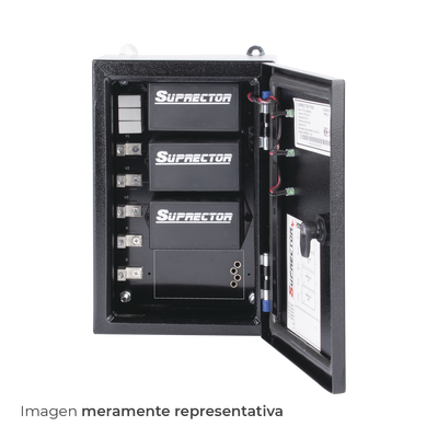 Supresor de pico clase B con voltaje de operación 127/220 Vca, 2 fases, 120 KA Supresor de pico clase B con voltaje de operación 127/220 Vca, 2 fases, 120 KA