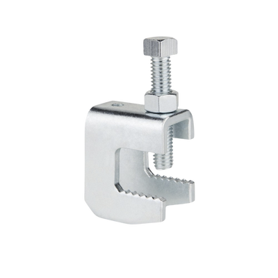 Mordaza de Acero Fija barras de 3/4", para varilla roscada de 1/4". Mordaza de Acero Fija barras de 3/4", para varilla roscada de 1/4".