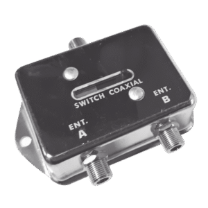 Deslizable Interruptor Coaxial A-B para CCTV, 75 Ohm, 2 Entradas/ 1 Salida, F Hembras. Deslizable Interruptor Coaxial A-B para CCTV, 75 Ohm, 2 Entradas/ 1 Salida, F Hembras.