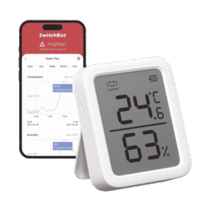 Medidor de temperatura y humedad Datos en pantalla / inalámbrico BLUETOOTH compatible con HUB SwitchBot