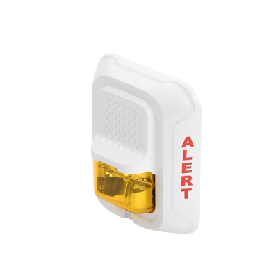 Lámpara Estroboscópica Color Blanco, para Notificación de Alerta, Montaje en Pared, Lente Estroboscópico Color Ámbar, Candelas Seleccionables Lámpara Estroboscópica Color Blanco, para Notificación de Alerta, Montaje en Pared, Lente Estroboscópico Color Ámbar, Candelas Seleccionables