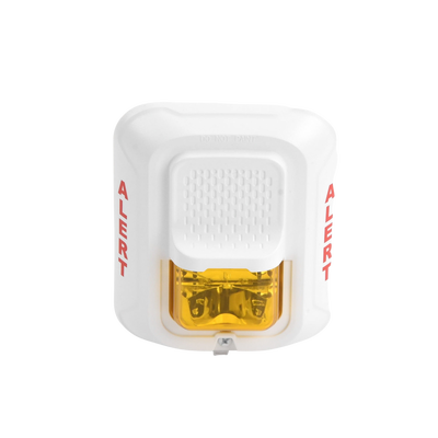 Lámpara Estroboscópica Color Blanco, para Notificación de Alerta, Montaje en Pared, Lente Estroboscópico Color Ámbar, Candelas Seleccionables Lámpara Estroboscópica Color Blanco, para Notificación de Alerta, Montaje en Pared, Lente Estroboscópico Color Ámbar, Candelas Seleccionables