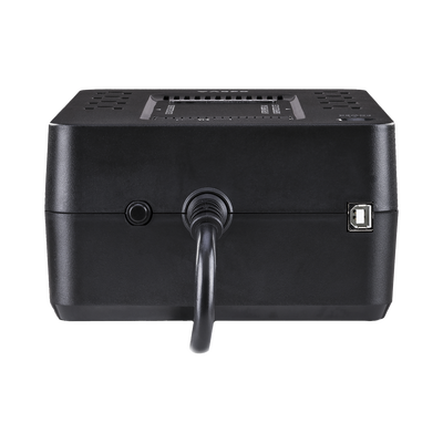 UPS de 650 VA/390 W, Topología Standby con Modo Ahorrador ECO, Entrada 120 Vca NEMA 5-15P, Con 8 Tomas NEMA 5-15R UPS de 650 VA/390 W, Topología Standby con Modo Ahorrador ECO, Entrada 120 Vca NEMA 5-15P, Con 8 Tomas NEMA 5-15R