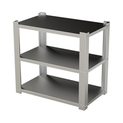 Estante Galvanizado de 3 Niveles para 9 Baterías Similares a PL110D12. Compatible SYG180V2G.