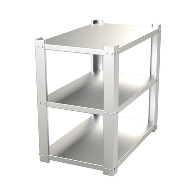 Estante Galvanizado de 3 Niveles para 9 Baterías Similares a PL110D12. Compatible SYG180V2G.