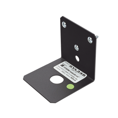 Montaje de Acero Tipo "L" Negro con Perforación 3/4" y Pintura Horneada.