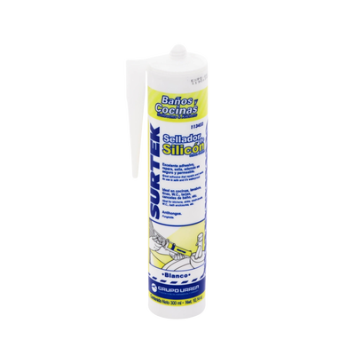 Silicón Para Baños y Cocinas /Color Blanco / Contenido 280 ml. Silicón Para Baños y Cocinas /Color Blanco / Contenido 280 ml.
